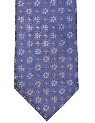 Calvin Klein Men's Slim Deco Floral Medallion Tie Purple Size Regular