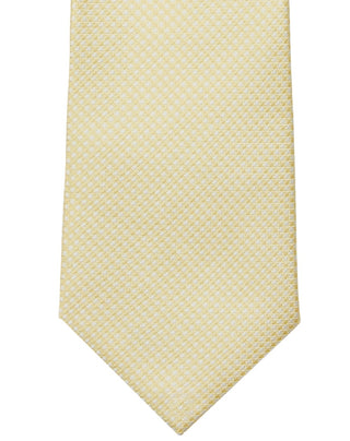 Calvin Klein Men's Mini Check Tie Yellow Size Regular