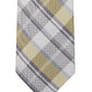 Calvin Klein Men's Slim Plaid Tie Yellow Size Regular