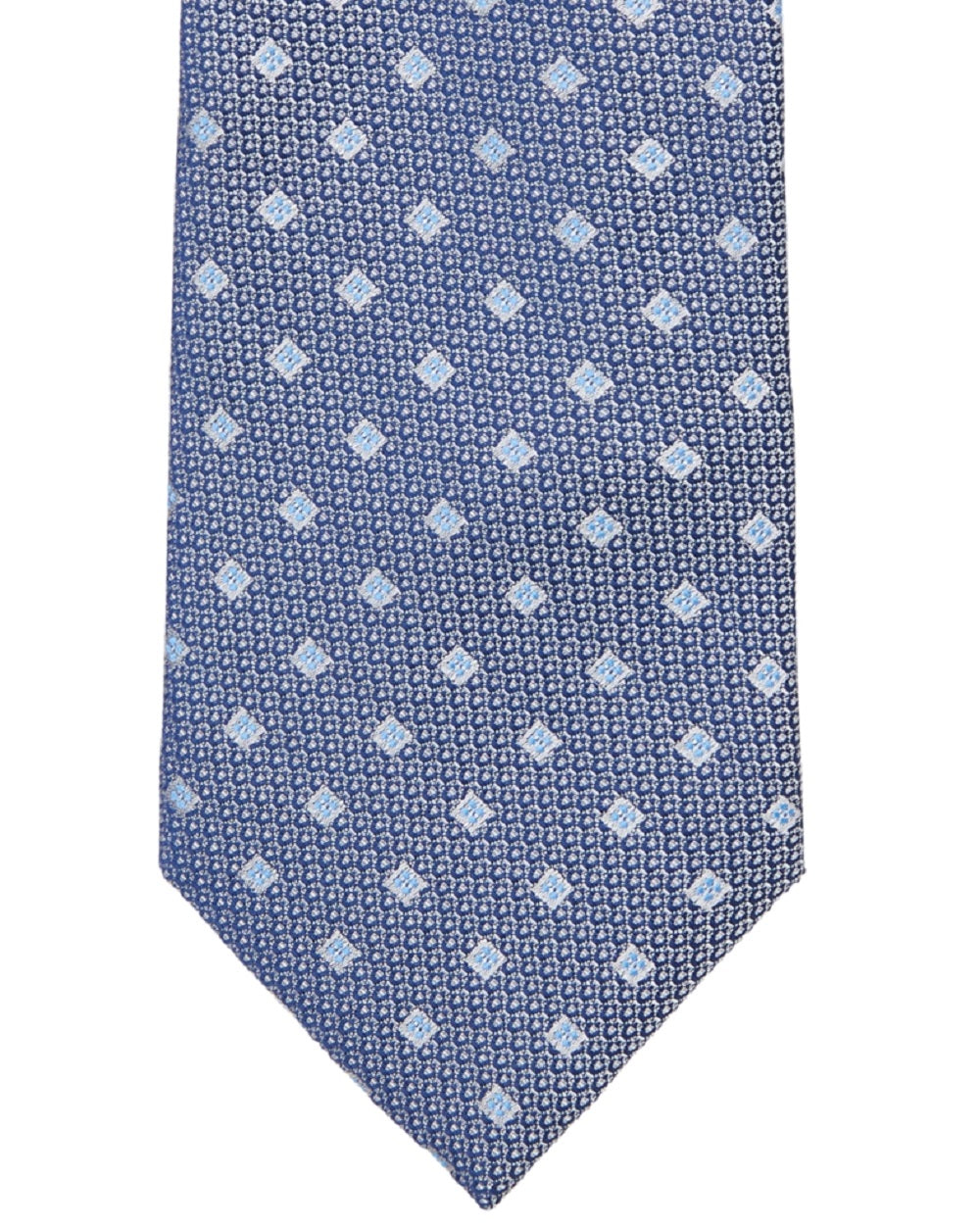 Calvin Klein Men's Multi Texture Neat Tie Blue Size Regular