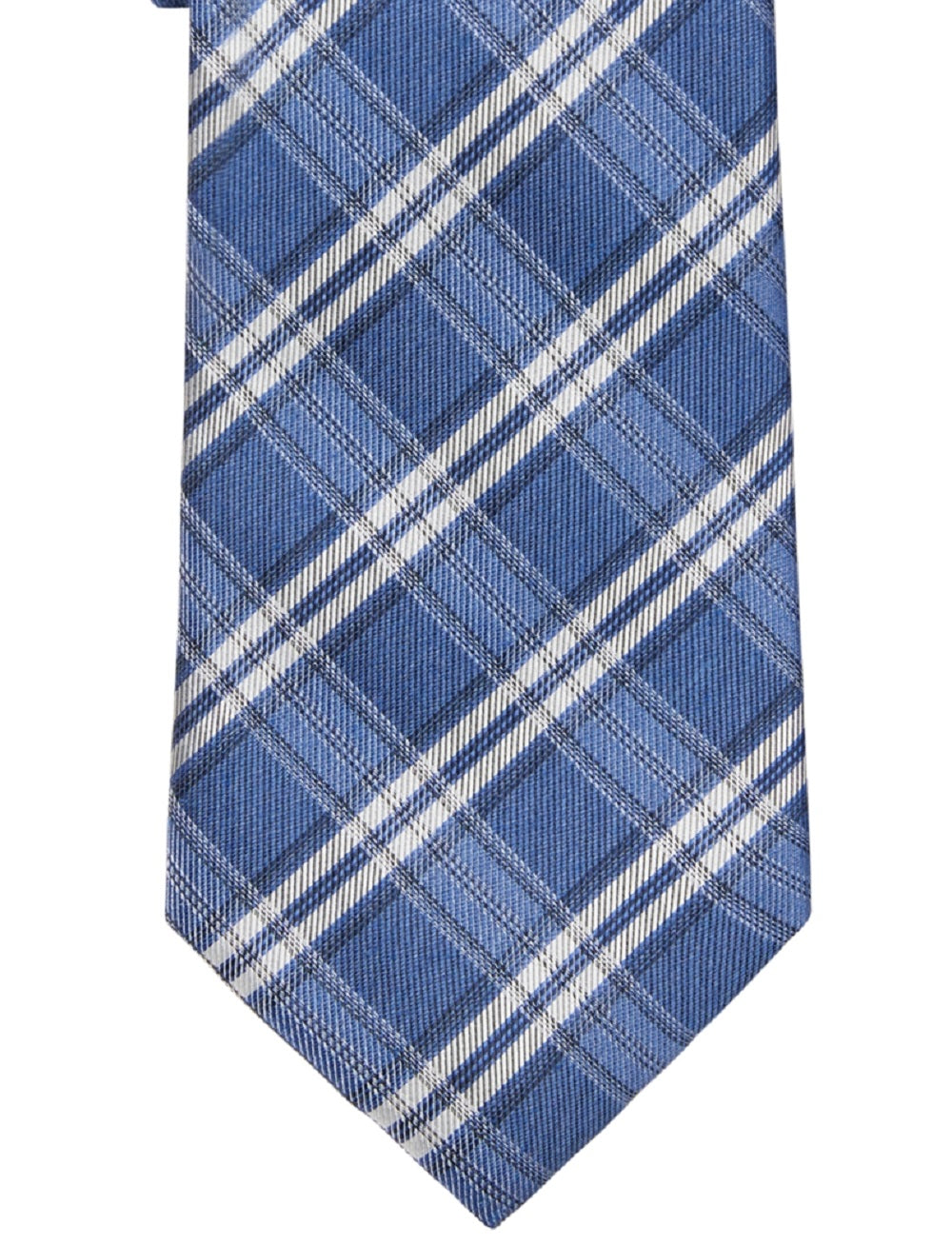 Calvin Klein Men's Seasonal Check Tie Blue Size Regular
