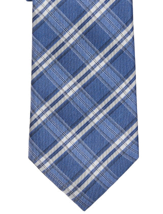 Calvin Klein Men's Seasonal Check Tie Blue Size Regular