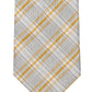 Calvin Klein Men's Seasonal Check Tie Orange Size Regular
