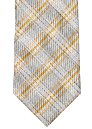 Calvin Klein Men's Seasonal Check Tie Orange Size Regular