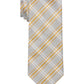 Calvin Klein Men's Seasonal Check Tie Orange Size Regular