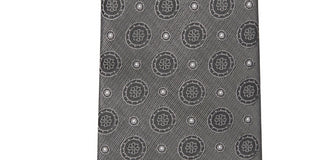 Calvin Klein Men's Solar Medallion Tie Gray Size One Size