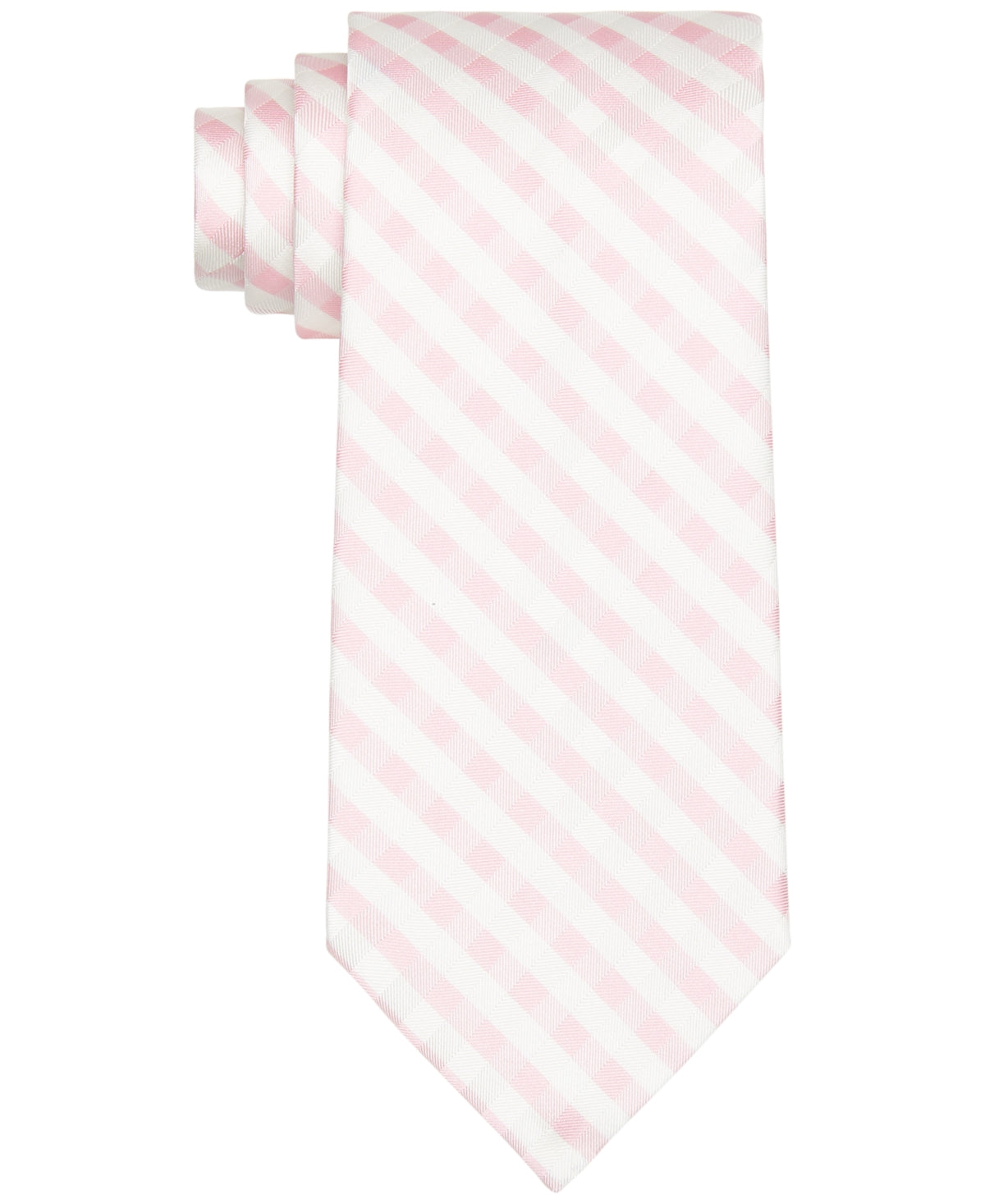 Tommy Hilfiger Men's Bardstown Gingham Tie Pink Size Regular