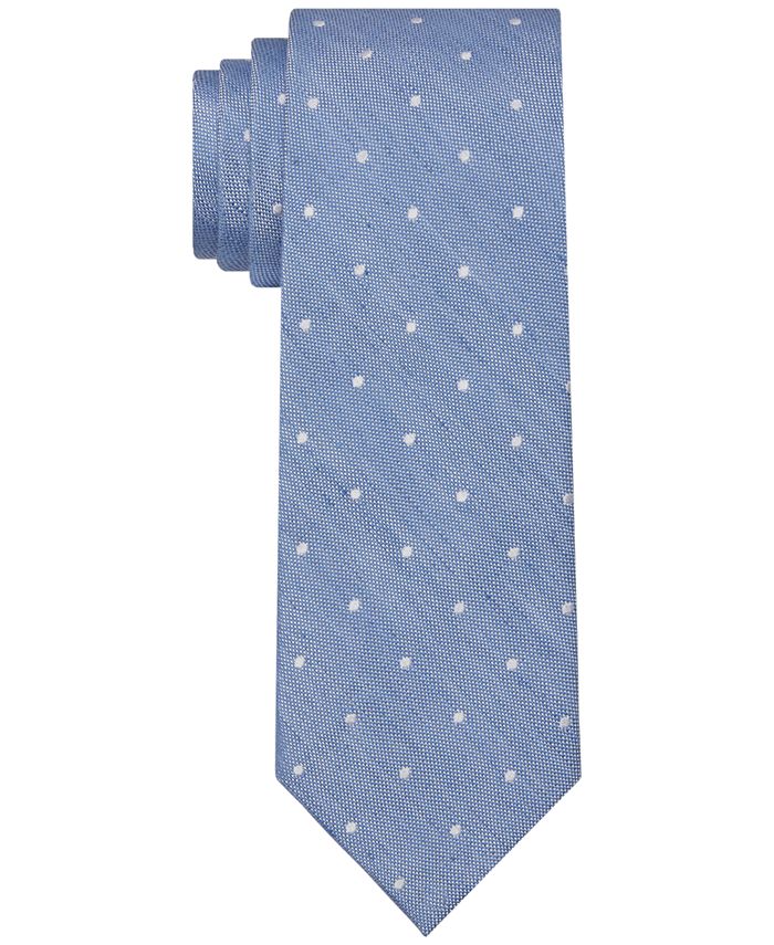 Tommy Hilfiger Men's Presley Dot Tie Blue Size Regular