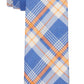Tommy Hilfiger Men's Robert Slim Plaid Linen Tie Orange Size Regular