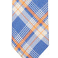 Tommy Hilfiger Men's Robert Slim Plaid Linen Tie Orange Size Regular