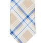 Tommy Hilfiger Men's Robert Slim Plaid Pattern Linen Tie Brown Size Regular