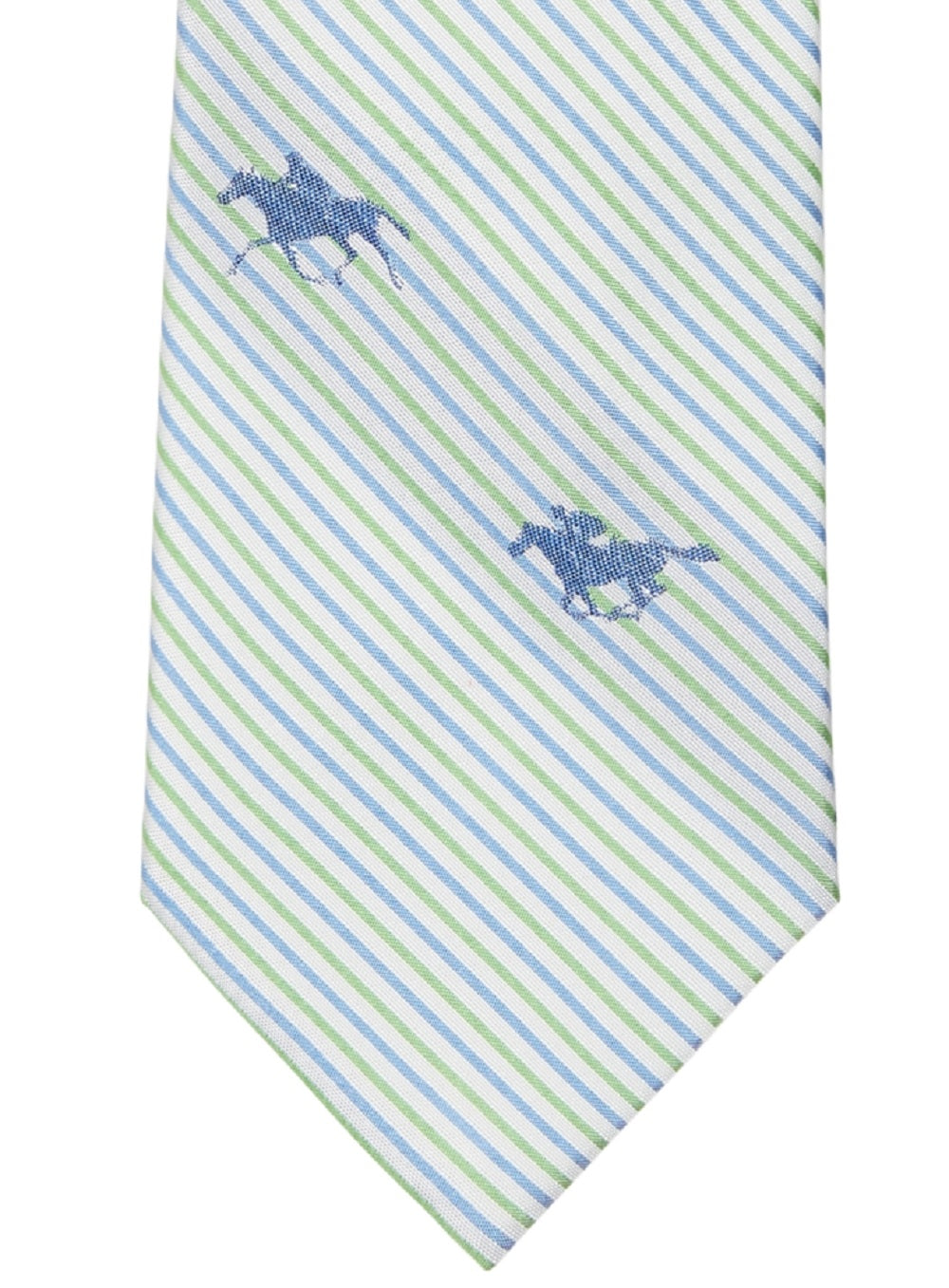 Tommy Hilfiger Men's Maysville Racing Horse Tie Green Size Regular