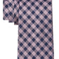 Tommy Hilfiger Men's Willard Gingham Tie Pink Size Regular