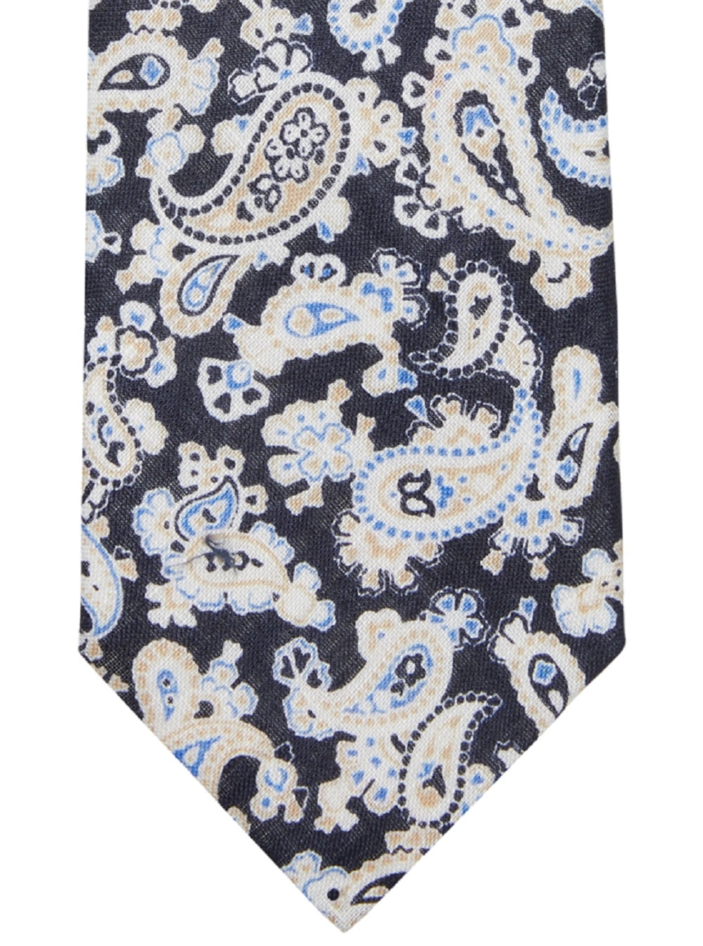 Tommy Hilfiger Men's Howard Classic Paisley Linen Tie Brown Size Regular