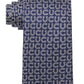 Tommy Hilfiger Men's Bexley Horseshoe Print Silk Tie Blue Size Regular