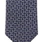 Tommy Hilfiger Men's Bexley Horseshoe Print Silk Tie Blue Size Regular