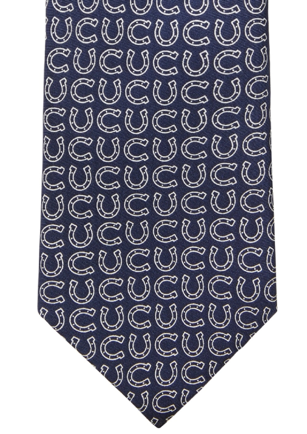 Tommy Hilfiger Men's Bexley Horseshoe Print Silk Tie Blue Size Regular