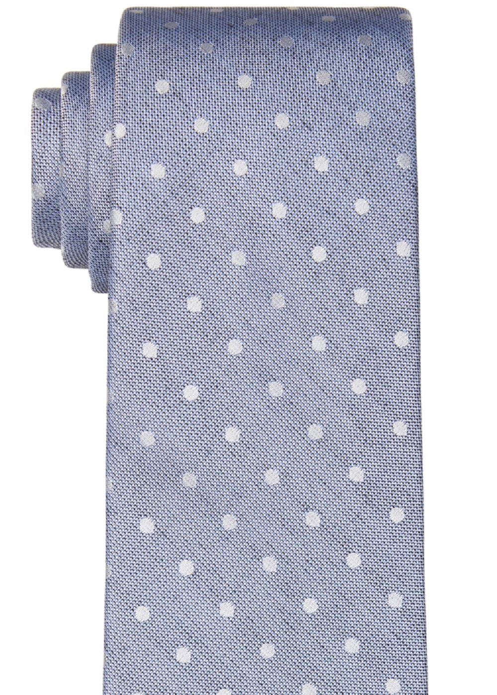 Calvin Klein Men's Dot Slim Tie Blue Size Regular