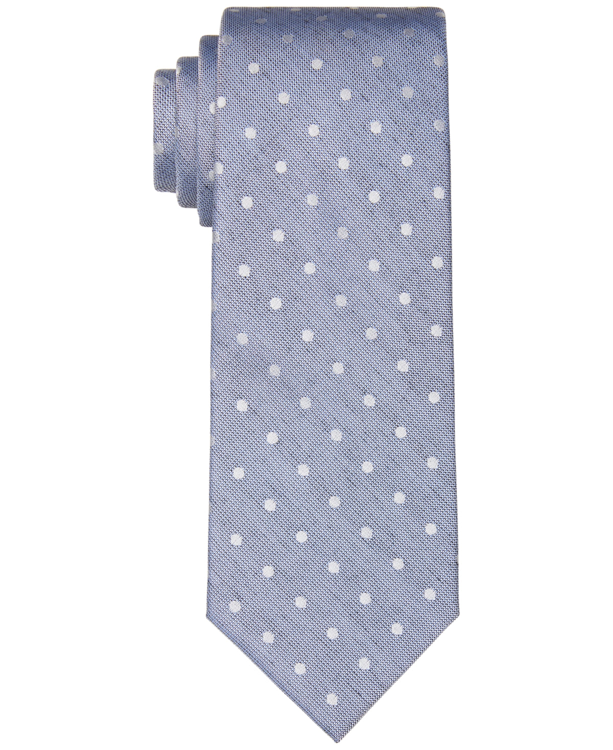 Calvin Klein Men's Dot Slim Tie Blue Size Regular