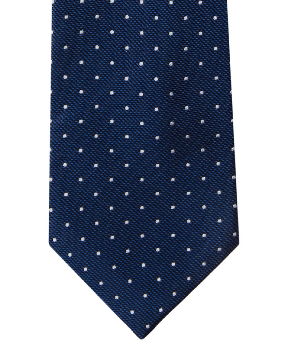 Michael Kors Men's Classic Dot Tie Blue Size Regular
