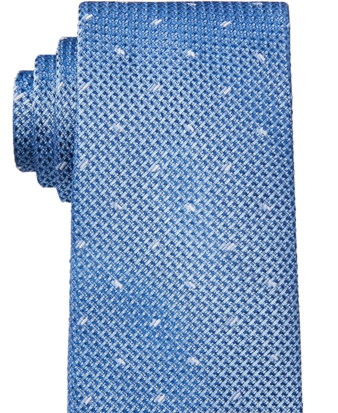 Michael Kors Men's Classic Rectangle Geo Tie Blue Size Regular