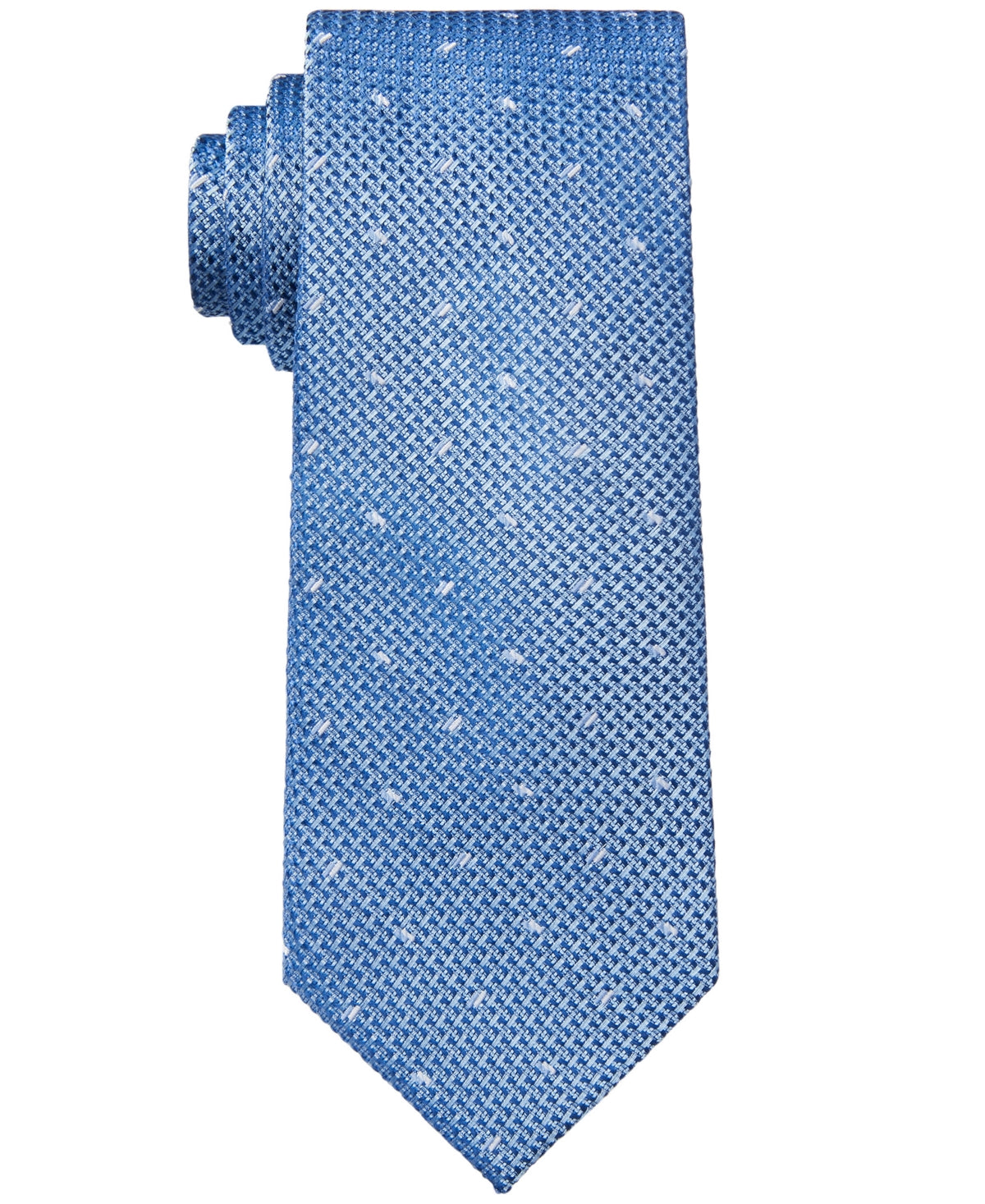 Michael Kors Men's Classic Rectangle Geo Tie Blue Size Regular