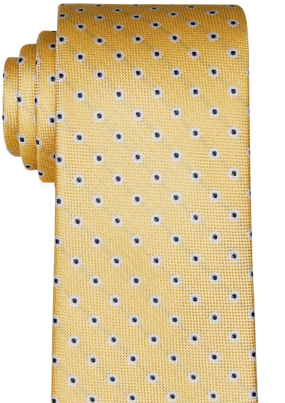 Tommy Hilfiger Men's Classic Floral Neat Tie Yellow Size Regular