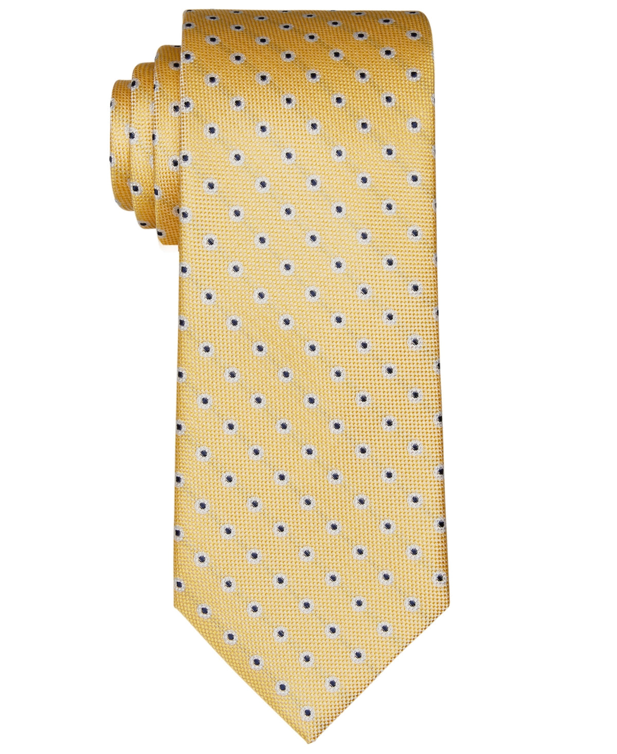Tommy Hilfiger Men's Classic Floral Neat Tie Yellow Size Regular