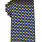 Tommy Hilfiger Men's Falmouth Classic Fish Print Silk Tie Blue Size Regular