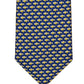 Tommy Hilfiger Men's Falmouth Classic Fish Print Silk Tie Blue Size Regular