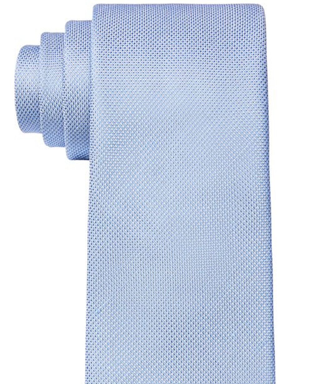 Calvin Klein Men's Slim Micro Diamond Tie Blue Size Regular