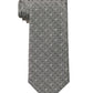 Calvin Klein Men's Slim Chambray Square Neat Tie Gray Size Regular
