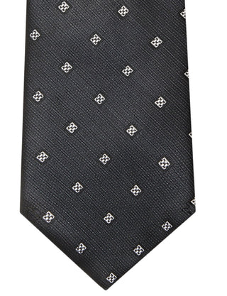 Calvin Klein Men's Linked Slim Neat Tie Black Size Regular