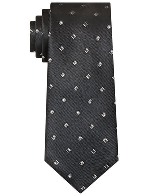 Calvin Klein Men's Linked Slim Neat Tie Black Size Regular