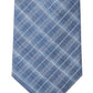 Calvin Klein Men's Slim Plaid Tie Blue Size Regular