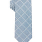 Calvin Klein Men's Windowpane Tie Blue Size Regular