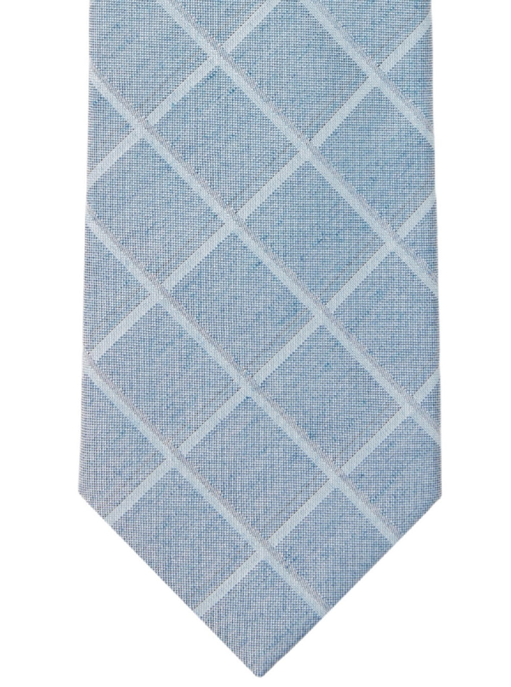 Calvin Klein Men's Windowpane Tie Blue Size Regular