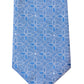 Calvin Klein Men's Slim Lattice Medallion Tie Blue Size Regular