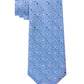 Calvin Klein Men's Slim Lattice Medallion Tie Blue Size Regular
