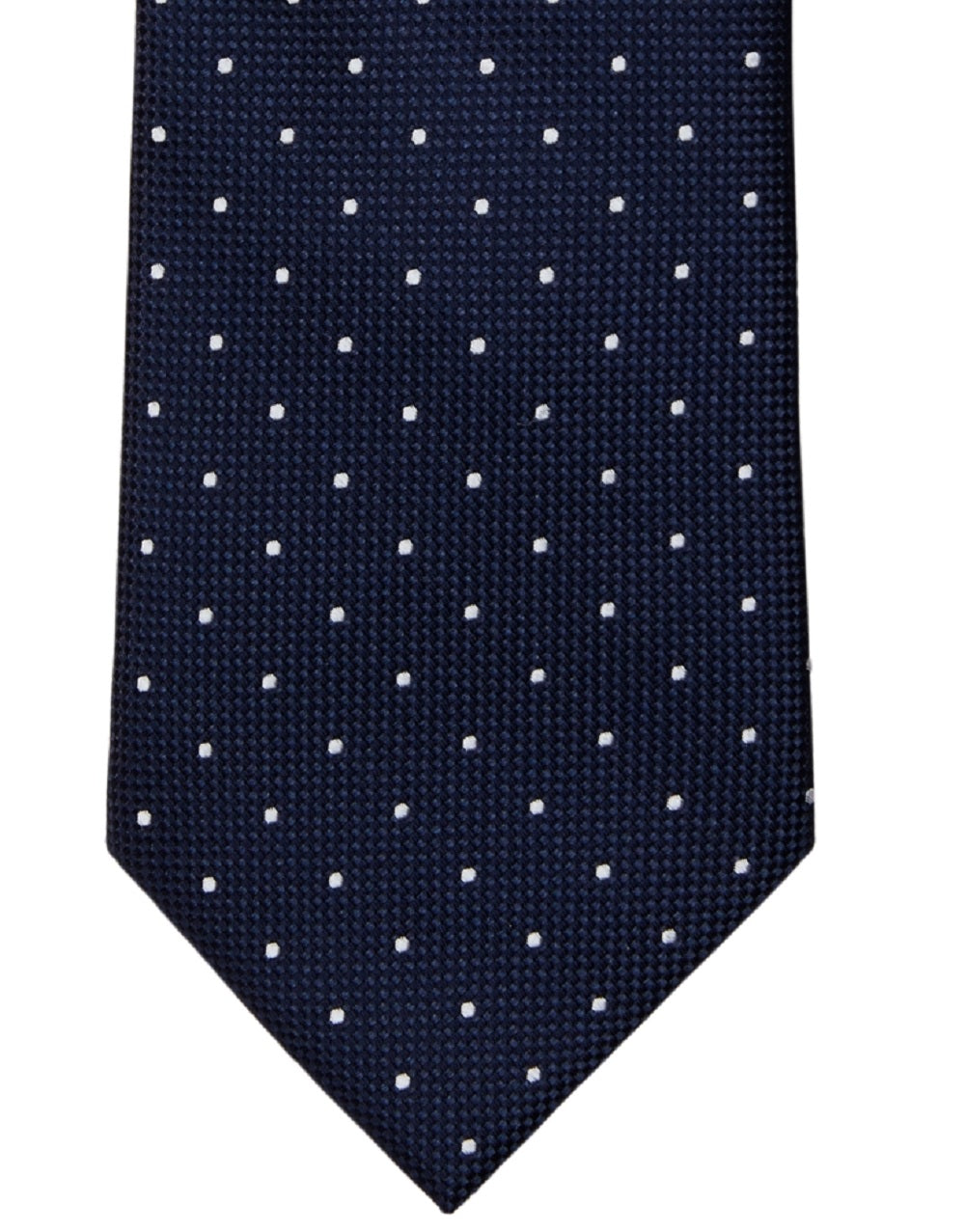 Tommy Hilfiger Men's Metcalf Classic Dots Silk Tie Blue Size Regular