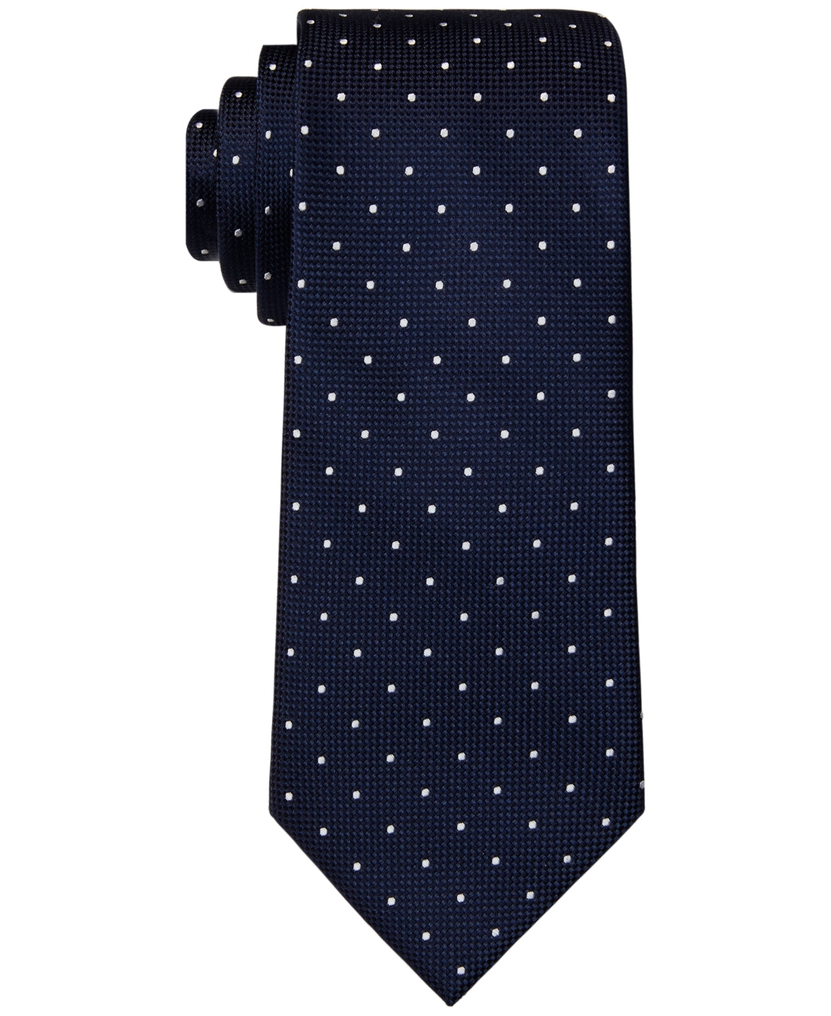 Tommy Hilfiger Men's Metcalf Classic Dots Silk Tie Blue Size Regular