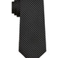 Calvin Klein Men's Slim Textured Dobby Dot Tie Black Size Regular