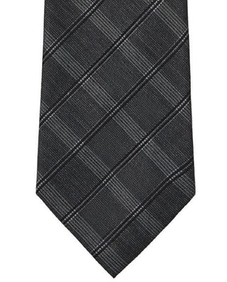 Calvin Klein Men's Line Grid Tie Gray Size Regular
