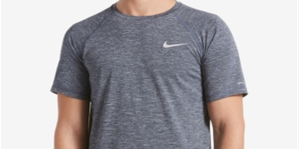 Nike Men's Hydroguard Moisture Wicking Heather Top Gray Size XXX-Large