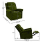 360 Degrees Swivel Manual Rocking Recliner with Adjustable Backrest