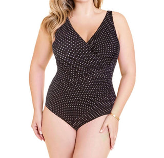 Miraclesuit - Oceanus One Piece In Pin Point Swimsuit - Plus