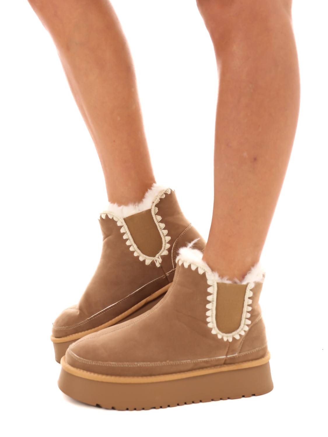 Ccocci - Women's Crochet Platform Boot