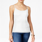 Planet Gold Junior's Spaghetti Strap Tank Top White Size X-Large