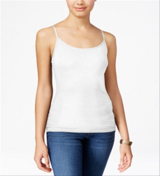 Planet Gold Junior's Spaghetti Strap Tank Top White Size X-Large