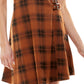 Planet Gold Juniors' Faux-Wrap Side-Buckle Dress Brown Size Small